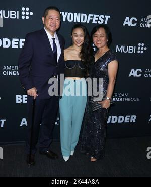 Santa Monica, USA. 29. September 2022. Cathy Ang kommt zur Weltpremiere des EXORZISMUS MEINER BESTEN FREUNDE, der am Donnerstag, dem 29. September 2022, im Aero Theatre in Santa Monica, CA, abgehalten wird. (Foto: Juan Pablo Rico/Sipa USA) Quelle: SIPA USA/Alamy Live News Stockfoto