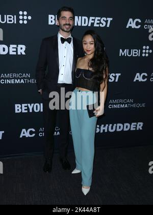 Santa Monica, USA. 29. September 2022. Cathy Ang kommt zur Weltpremiere des EXORZISMUS MEINER BESTEN FREUNDE, der am Donnerstag, dem 29. September 2022, im Aero Theatre in Santa Monica, CA, abgehalten wird. (Foto: Juan Pablo Rico/Sipa USA) Quelle: SIPA USA/Alamy Live News Stockfoto