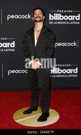 Miami, Vereinigte Staaten Von Amerika. 29. September 2022. CORAL GABLES, FLORIDA - 29 2022. SEPTEMBER: Camilo nimmt am 29. September 2022 an den Billboard Latin Music Awards im Watsco Center in Coral Gables, Florida, Teil. (Foto von Alberto E. Tamargo/Sipa USA) Quelle: SIPA USA/Alamy Live News Stockfoto