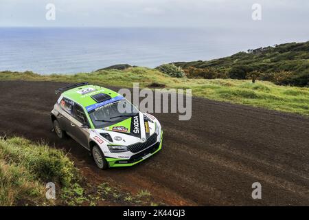 Auckland, Neuseeland - 30/09/2022, 22 HUNT Ben (nzl), RAWSTORN Tony (nzl), Skoda Fabia Evo, Aktion während der Rallye Neuseeland 2022, 11. Runde der WRC World Rally Car Championship 2022, vom 29. September bis 2. Oktober 2022 in Auckland, Neuseeland - Foto: Nikos Katikis/DPPI/LiveMedia Stockfoto