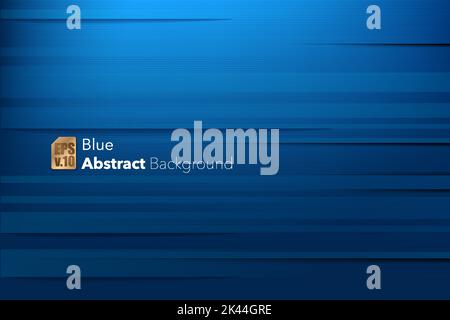 Blue Abstract Hintergrund Vektor-Design. Eleganz und Luxus moderne Grafik horizontale Linie und glatten Schatten. Sie können für Marketingaktionen verwendet werden, p Stock Vektor
