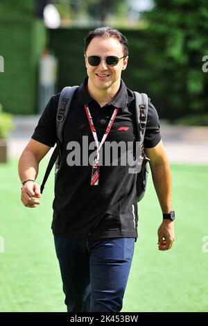 Singapur, 30/09/2022, Präsident der FIA-Fahrerkommission, Felvia Massa (BRA). Großer Preis von Singapur, Freitag, 30.. September 2022. Marina Bay Street Circuit, Singapur. Quelle: James Moy/Alamy Live News Stockfoto