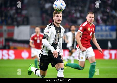 Fußball, Deutschland, Männer, Nationenliga, Red Bull Arena Leipzig; Deutschland gegen Ungarn; Timo Werner Stockfoto