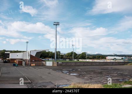 East Fife Football Club ist ein Fußballverein, der 1903 in Methil, Fife gegründet wurde. Sie treten in der Scottish League Two an und spielen im Bayview Stadium. Stockfoto