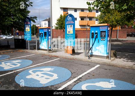 osprey 50kw Schnellladestelle für Elektrofahrzeuge in St. helens england Stockfoto