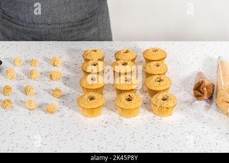 Dulce de Leche Cupcakes Stockfoto
