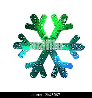 Schneeflocke blaues Sternenlicht. Vektorgrafik Stock Vektor