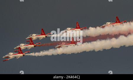 Turkish Stars auf der Sanicole Airshow Stockfoto