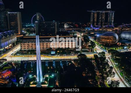 Singapur. 30. September 2022. Mick Schumacher (GER) Haas VF-22. Großer Preis von Singapur, Freitag, 30.. September 2022. Marina Bay Street Circuit, Singapur. 30.09.2022. Formel 1 Weltmeisterschaft, Rd 17, Großer Preis Von Singapur, Marina Bay Street Circuit, Singapur, Trainingstag. Der Bildnachweis sollte lauten: XPB/Alamy Live News. Quelle: XPB Images Ltd/Alamy Live News Stockfoto