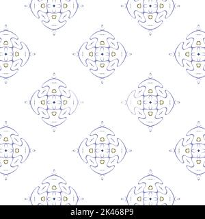 vektordarstellung von nahtlosen kreativen Mustern Stock Vektor