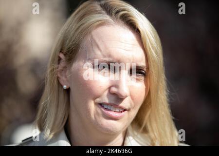 Kiew, Ukraine. 29. September 2022. US-Botschafterin in der Ukraine, Bridget Brink, gesehen in Kiew, Ukraine. (Bild: © Oleksii Chumachenko/SOPA Images via ZUMA Press Wire) Stockfoto