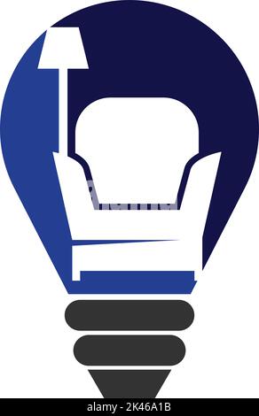 Möbel Idee Herstellung Logo Vorlage isoliert Stock Vektor