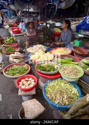 Cho Cay, Dalat Market, Dalat, Provinz Lam Dong, Vietnam Stockfoto