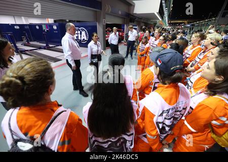 Singapur. 30. September 2022. Richard Reid während des Formel 1 Singapore Airlines Grand Prix 2022, 17. Runde der FIA Formel 1 Weltmeisterschaft 2022 vom 30. September bis 02. Oktober 2022 auf dem Marina Bay Street Circuit in Singapur - Foto Florent Gooden / DPPI Credit: DPPI Media/Alamy Live News Stockfoto