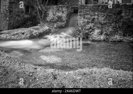 Rasiglia. Kleines Dorf der Quellen. Umbrien Stockfoto