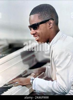 STEVIE WUNDERT SICH über den amerikanischen Musiker 1963 Stockfoto