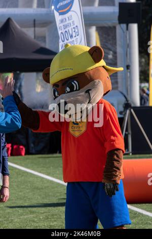 Maskottchen Cruyffie Von Der Johan Cruijff Foundation In Amsterdam, Niederlande 21-9-2022 Stockfoto