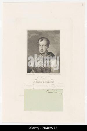 Porträt von Ferdinand Kronprinz v. Österreich, König v. Ungarn Stockfoto