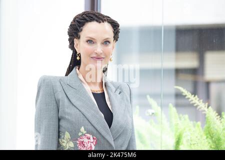 30. September 2022, Roma, RM, Italien: Grazia Schiavo nimmt an der Fotoaufnahme des Films ''quasi Orfano'' in Rom Teil (Bild: © Matteo Nardone/Pacific Press via ZUMA Press Wire) Stockfoto