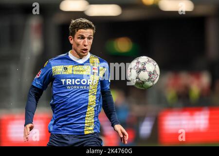 Niederlande. 30. September 2022. MAASTRICHT, NIEDERLANDE - 30. SEPTEMBER: Nick Doodeman von Willem II. Während des niederländischen Keukenkampioendivisie-Spiels zwischen MVV und Willem II am 30. September 2022 im Stadion de Geusselt in Maastricht, Niederlande (Foto von Geert van Erven/Orange Picics) Credit: Orange Pics BV/Alamy Live News Stockfoto