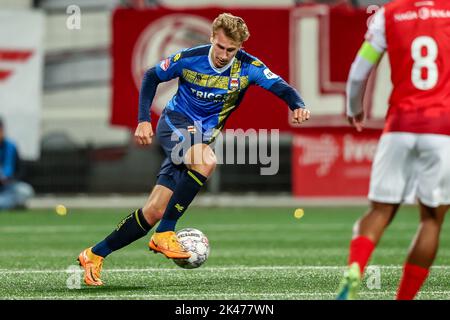 Niederlande. 30. September 2022. MAASTRICHT, NIEDERLANDE - 30. SEPTEMBER: Matthias Verreth von Willem II. Während des niederländischen Keukenkampioendivisie-Spiels zwischen MVV und Willem II am 30. September 2022 im Stadion de Geusselt in Maastricht, Niederlande (Foto von Geert van Erven/Orange Picics) Credit: Orange Pics BV/Alamy Live News Stockfoto