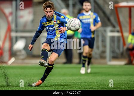 Niederlande. 30. September 2022. MAASTRICHT, NIEDERLANDE - 30. SEPTEMBER: Max Svensson von Willem II. Während des niederländischen Keukenkampioendivisie-Spiels zwischen MVV und Willem II am 30. September 2022 im Stadion de Geusselt in Maastricht, Niederlande (Foto von Geert van Erven/Orange Picics) Credit: Orange Pics BV/Alamy Live News Stockfoto
