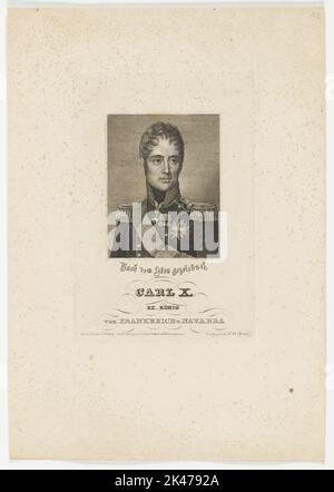 Porträt des Carl X. Ex könig aus Frankreich und Navarra Stockfoto