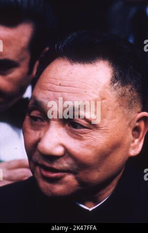 29. Januar 1979, Distrikt von Kolumbien, Washington: Porträt von DENG XIAOPING. Deng Xiaoping war der erste offizielle Besuch eines führenden chinesischen Führers in den USA. Der Besuch initiierte eine Reihe hochrangiger Gespräche, die bis zum Frühjahr 1989 andauern würden. Gemeinsam unterzeichneten sie ein historisches Abkommen, das die jahrzehntelange Opposition der USA gegen die Volksrepublik China rückgängig machen würde. (Bild: © Keystone Press Agency/ZUMA Press Wire). Stockfoto