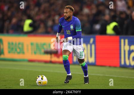 Paris, Frankreich, 27.. September 2022. Neymar Jr aus Brasilien während des Internationalen Freundschaftsspiels im Parc des Princes, Paris. Bildnachweis sollte lauten: Jonathan Moscrop / Sportimage Stockfoto