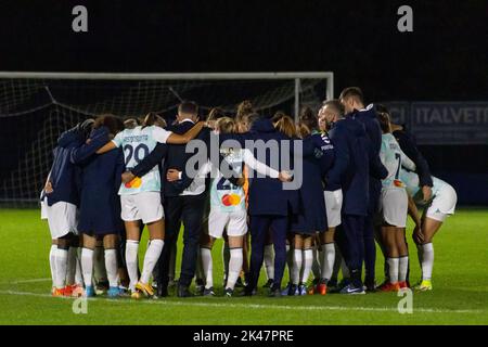 Como, Italien. 30. September 2022. Inter Final Meeting during Como Women vs Inter - FC Internazionale, Ital Football Serie A Women match in Como, Italy, September 30 2022 Credit: Independent Photo Agency/Alamy Live News Stockfoto