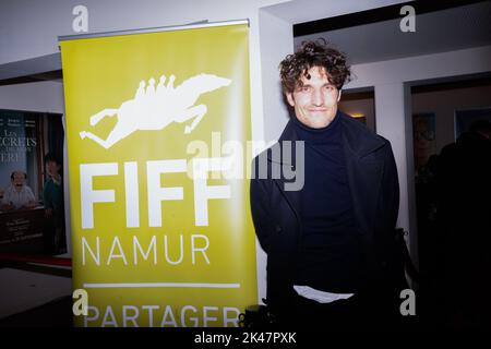 Namur, Belgien. 30. September 2022. Schauspieler und Regisseur Louis Garrel, aufgenommen während der Eröffnungsnacht des FIFF 'Festival International du Film Francophone de Namur', Freitag, 30. September 2022 in Namur. BELGA FOTO JULIETTE BRUYNSEELS Kredit: Belga Nachrichtenagentur/Alamy Live News Stockfoto