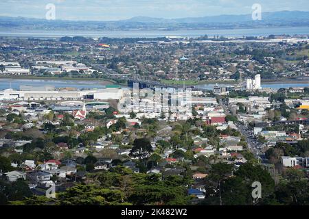 Mit Blick auf den Vorort Onehnicht in Auckland, Neuseeland Stockfoto