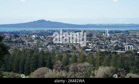 Mit Blick auf den Vorort Remuera in Auckland, Neuseeland Stockfoto