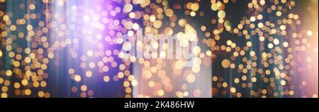 Festliche Lichter Bokeh Hintergrund, unscharf Bokeh Lichter, verschwommenes Bokeh, Bokeh Licht Vintage Hintergrund, Abstract bunten unscharf Punkt, Weichzeichnen Stockfoto