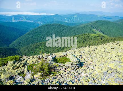 Nationalpark Karpaten, Region Iwano-Frankovsk, Ukraine Stockfoto