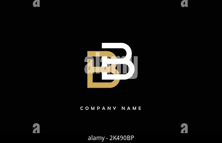 BB Abstract Letters Logo Monogramm Stock Vektor