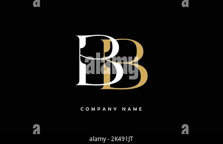 BB Abstract Letters Logo Monogramm Stock Vektor