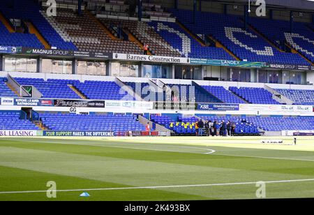 Ipswich, Großbritannien. 01. Oktober 2022. Ein Blick auf den Boden vor der Sky Bet League ein Spiel zwischen Ipswich Town und Portsmouth in der Portman Road am 1. 2022. Oktober in Ipswich, England. (Foto von Mick Kearns/phcimages.com) Credit: PHC Images/Alamy Live News Stockfoto