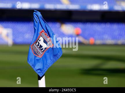 Ipswich, Großbritannien. 01. Oktober 2022. Ein Blick auf den Boden vor der Sky Bet League ein Spiel zwischen Ipswich Town und Portsmouth in der Portman Road am 1. 2022. Oktober in Ipswich, England. (Foto von Mick Kearns/phcimages.com) Credit: PHC Images/Alamy Live News Stockfoto