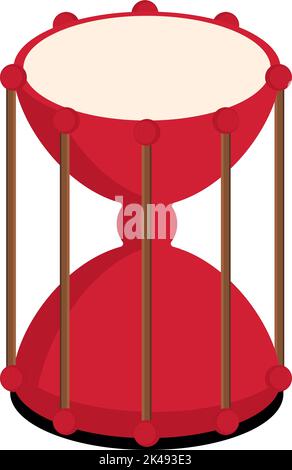 koreanisches Musikinstrument Stock Vektor