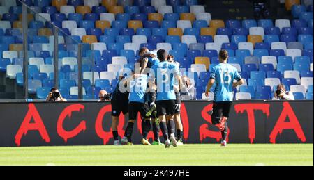 Neapel, Kampanien, Italien. 1. Oktober 2022. Während des italienischen Fußballspiels der Serie A am 01. Oktober 2022 im Diego Armando Maradona Stadium in Neapel, SSC Napoli gegen FC Turin. In Bild: .Soccer naples (Bildnachweis: © Fabio Sasso/ZUMA Press Wire) Bildnachweis: ZUMA Press, Inc./Alamy Live News Stockfoto