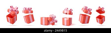 3D Geschenkbox. Stock Vektor