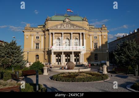 Kroatisches Nationaltheater Ivan pl. Zajc in Rijeka, Kroatien Stockfoto