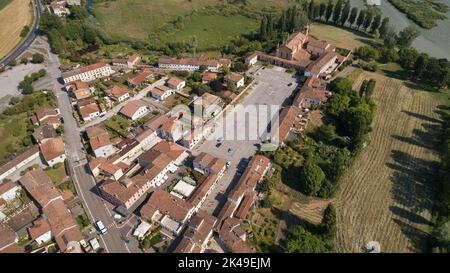 panoramica aerea sagrato santuario delle grazie Stockfoto