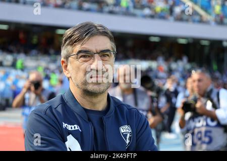 Neapel, Kampanien, Italien. 1. Oktober 2022. Während des italienischen Serie A Fußballmatches SSC Napoli gegen FC Turin am 01. Oktober 2022 im Diego Armando Maradona Stadium in Neapel.im Bild: Trainer torino Ivan Juric. (Bild: © Fabio Sasso/ZUMA Press Wire) Bild: ZUMA Press, Inc./Alamy Live News Stockfoto