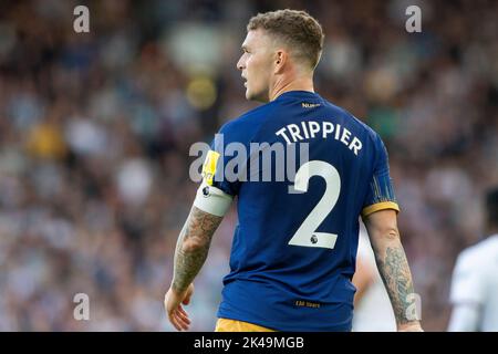 London, Großbritannien. 01. Oktober 2022. Kieran Trippier von Newcastle United während des Premier League-Spiels zwischen Fulham und Newcastle United im Craven Cottage, London, England am 1. Oktober 2022. Foto von Salvio Calabrese. Nur zur redaktionellen Verwendung, Lizenz für kommerzielle Nutzung erforderlich. Keine Verwendung bei Wetten, Spielen oder Veröffentlichungen einzelner Clubs/Vereine/Spieler. Kredit: UK Sports Pics Ltd/Alamy Live Nachrichten Stockfoto