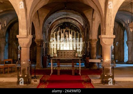 Canterbury, Vereinigtes Königreich - 10. September 2022: Blick auf die Krypta-Kapelle in der Kathedrale von Canterbury Stockfoto