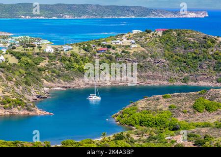 Antigua. Blick auf den Atlantik von Block House, einem kolonialen Britischen Fort. Stockfoto