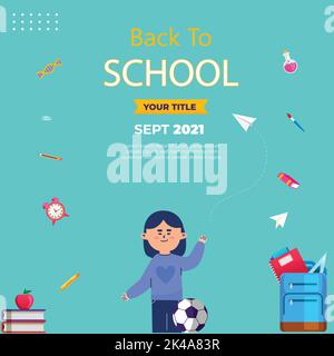 Vorlagendesign für Posts in sozialen Medien zum Verkauf am zweiten Weihnachtsfeiertag Stock Vektor