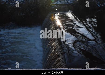 Wehr in Canal Walk, Kilkenny, Irland Stockfoto